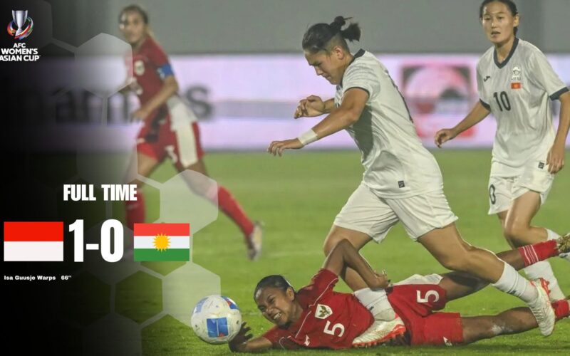 Timnas Putri Indonesia Menang 1-0 atas Kirgistan