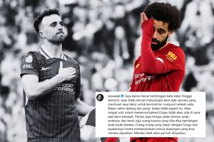 Duka Mohamed Salah Berduka atas kepergian Diogo Jota
