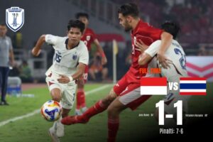 Timnas Indonensia U23 Lolos ke Final setelah tumbangkan timnas Thailand dalam derama adu Pinalti./ sumber matador168