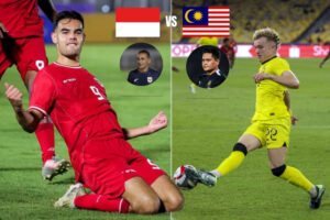 Indonesia vs Malaysia U-23 dalam pertandingan piala AFF U23