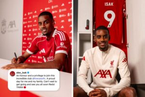 Liverpool Rekrut Alexander Isak dengan Transfer Rekor Liga Premier