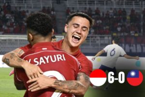 Indonesia Menang Besar Atas China Taipei 6-0 dalam FIFA Matchday 2025