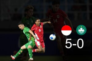 Garuda Muda Menang Telak 5-0 dari Macau