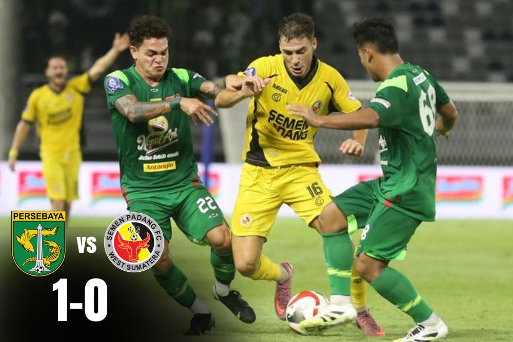 Laga Persebaya vs Semen PadangLaga Berakhir 1-0