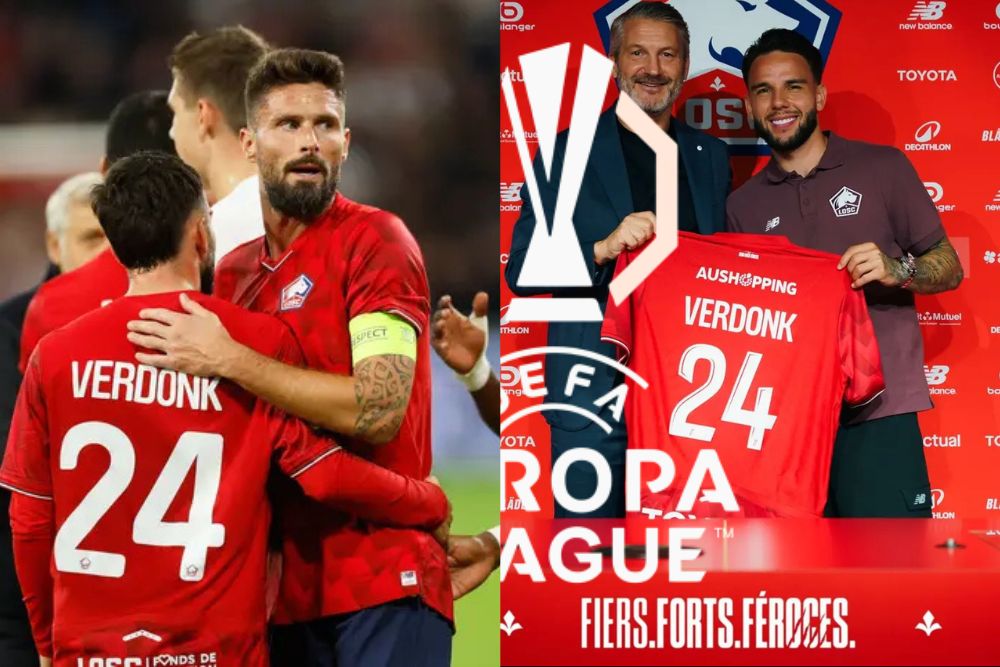 Debut Gemilang Oliver Giroud dan Calvin Verdonk di Liga Europa bersama LOSC Lille