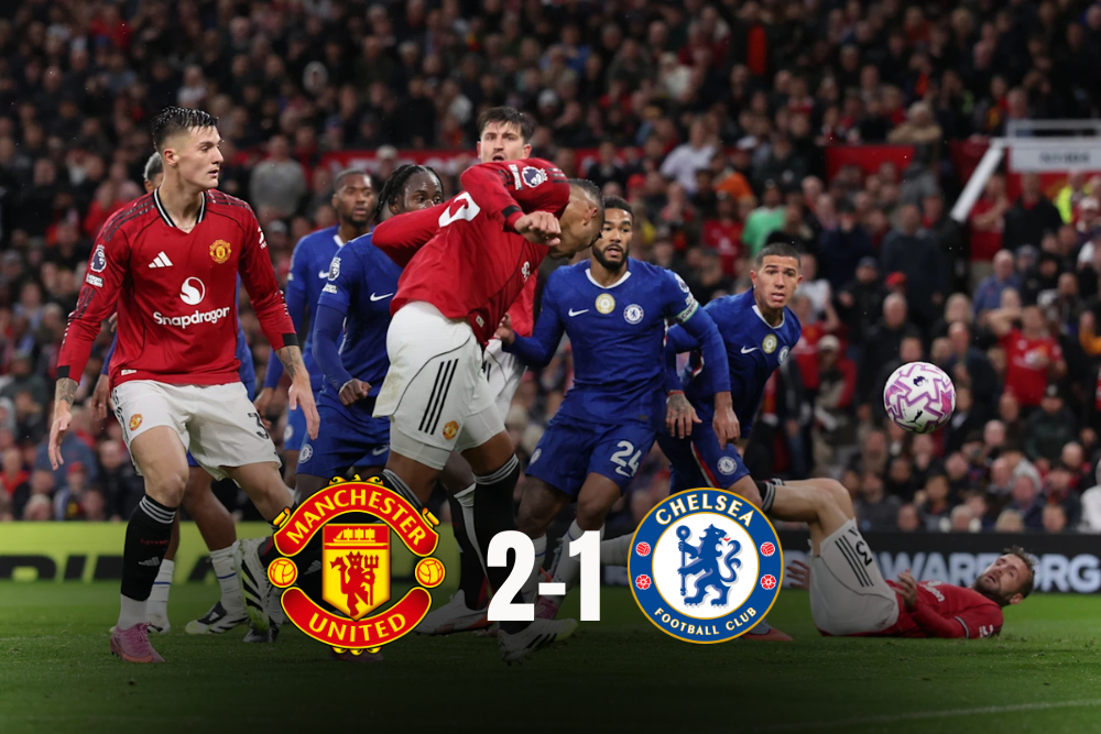 Drama Kartu Merah MU vs Chelsea: Duel Panas di Old Trafford Berujung Kemenangan 2-1 untuk MU