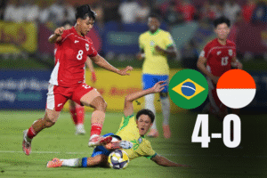 Timnas Indonesia U-17 dibantai 4-0 Oleh Tim Muda Samba