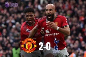 MU Raih Kemenangan Gemilang 2-0 atas Tottenham Hotspur