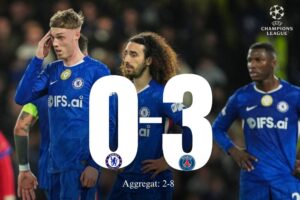 Dibungkus 8 Gol, PSG Hancurkan Chelsea di Stamford Bridge dan Singkirkan The Blues!