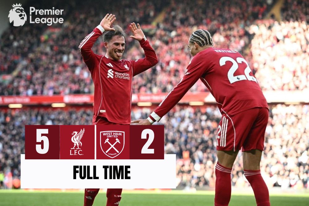 Liverpool Hancurkan West Ham 5-2! Gol Gila Mac Allister Bikin Anfield Meledak!/ foto by Matador168 studio