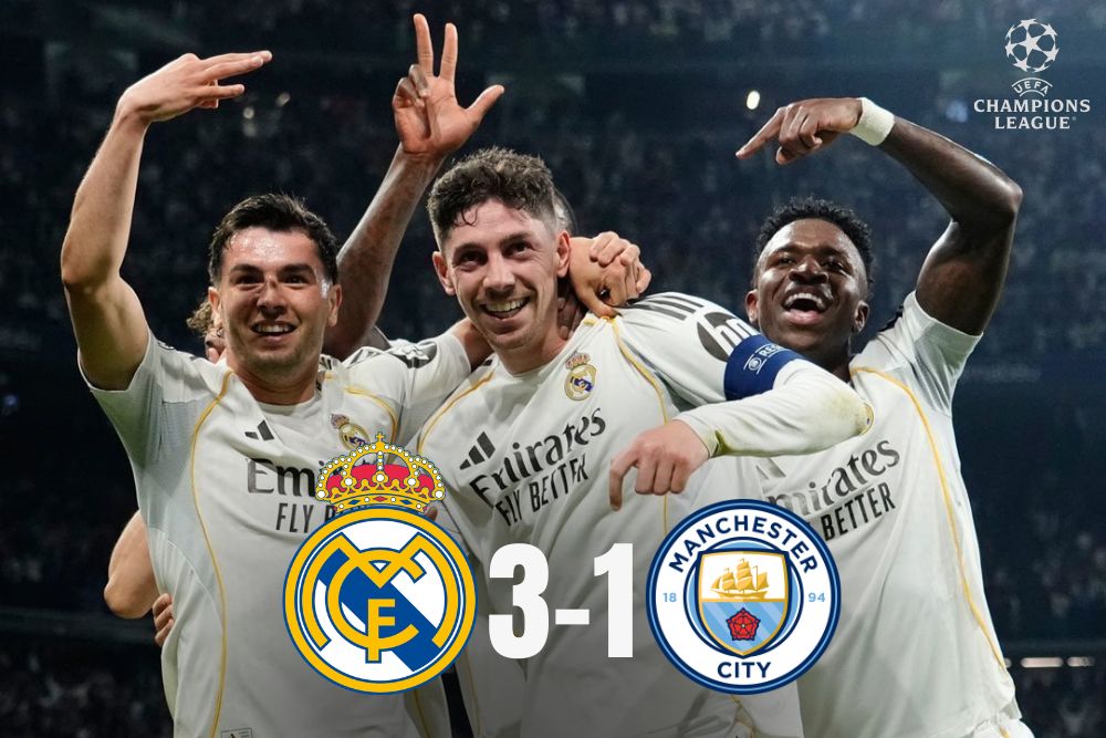 Real Madrid Tumbangkan Manchester City 3-0, Hat-Trick Valverde Bikin City Kelimpungan/ photo by matador168 studio