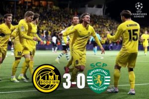 Bodø/Glimt Bantai Sporting CP 3-0, Kejutan Nordik di Leg Pertama 16 Besar Liga Champions