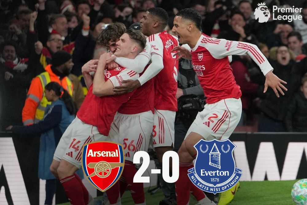 GOL GILA ANAK 15 TAHUN! Arsenal Hancurkan Everton 2-0 di Detik Terakhir – Juara PL Sudah di Depan Mata!
